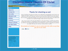 Tablet Screenshot of christianhome-churchofchrist.com